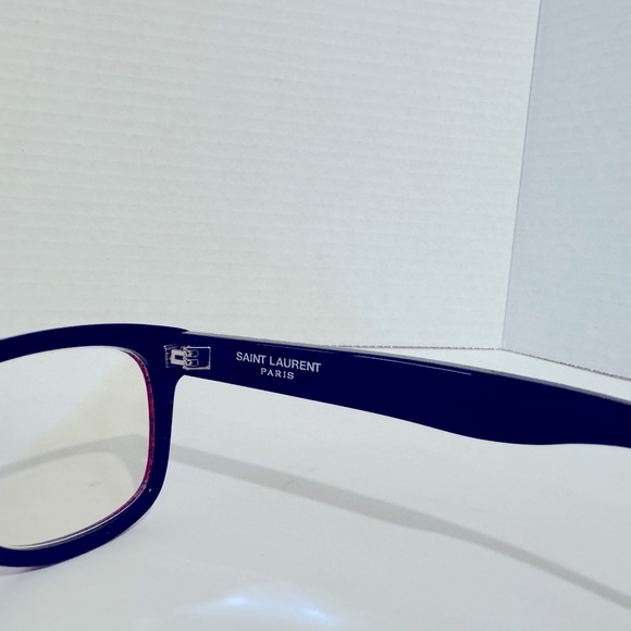 Yves Saint Laurent Red Glitter Eyeglass Frame - 140/48/22 UNISEX - Picture 8 of 8